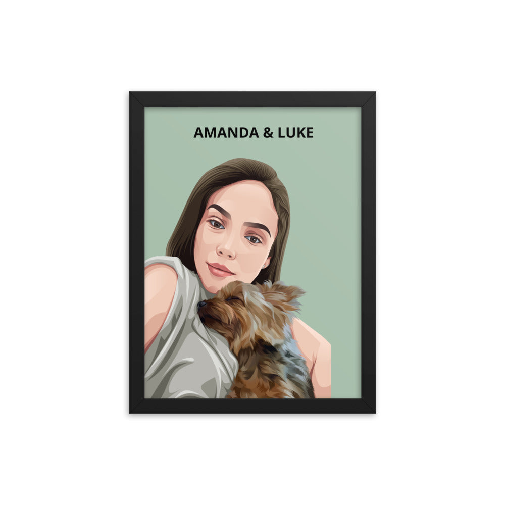 Custom Pet & Person Portrait