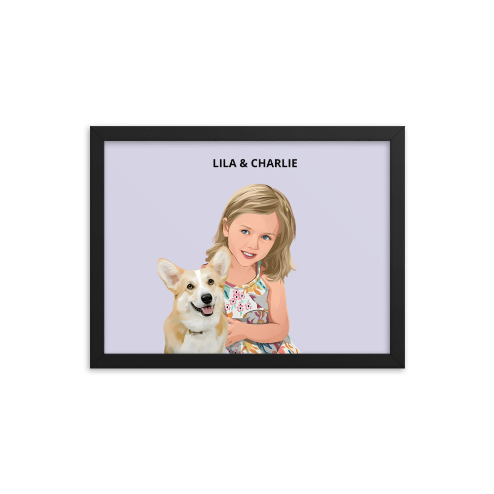 Custom Pet & Person Portrait