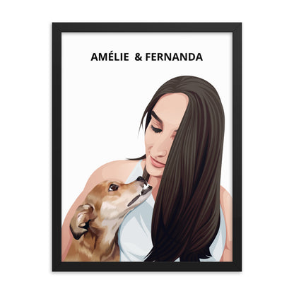 Custom Pet & Person Portrait