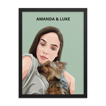 Custom Pet & Person Portrait