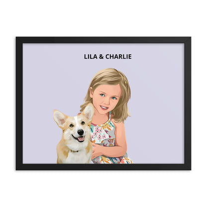 Custom Pet & Person Portrait