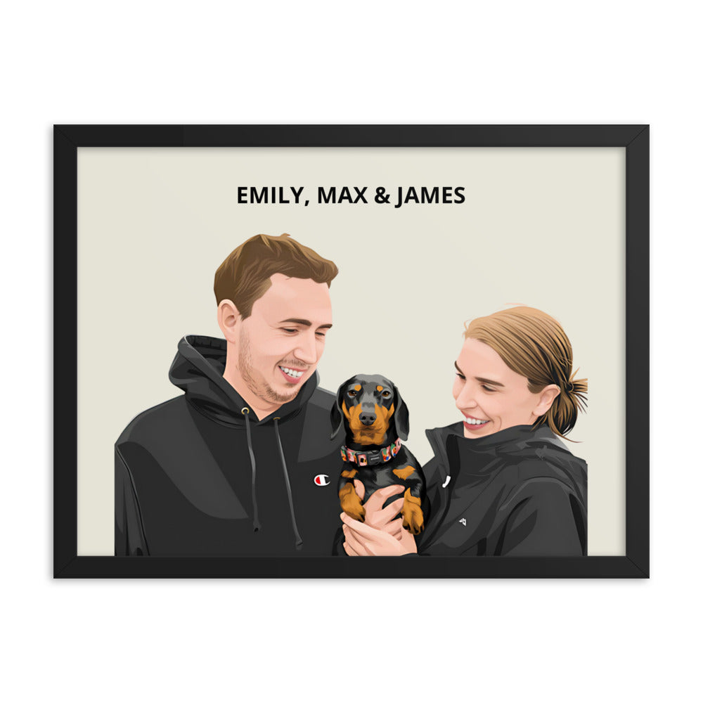 Custom Pet & Person Portrait