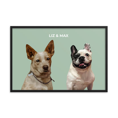 Custom Two Pets Portrait