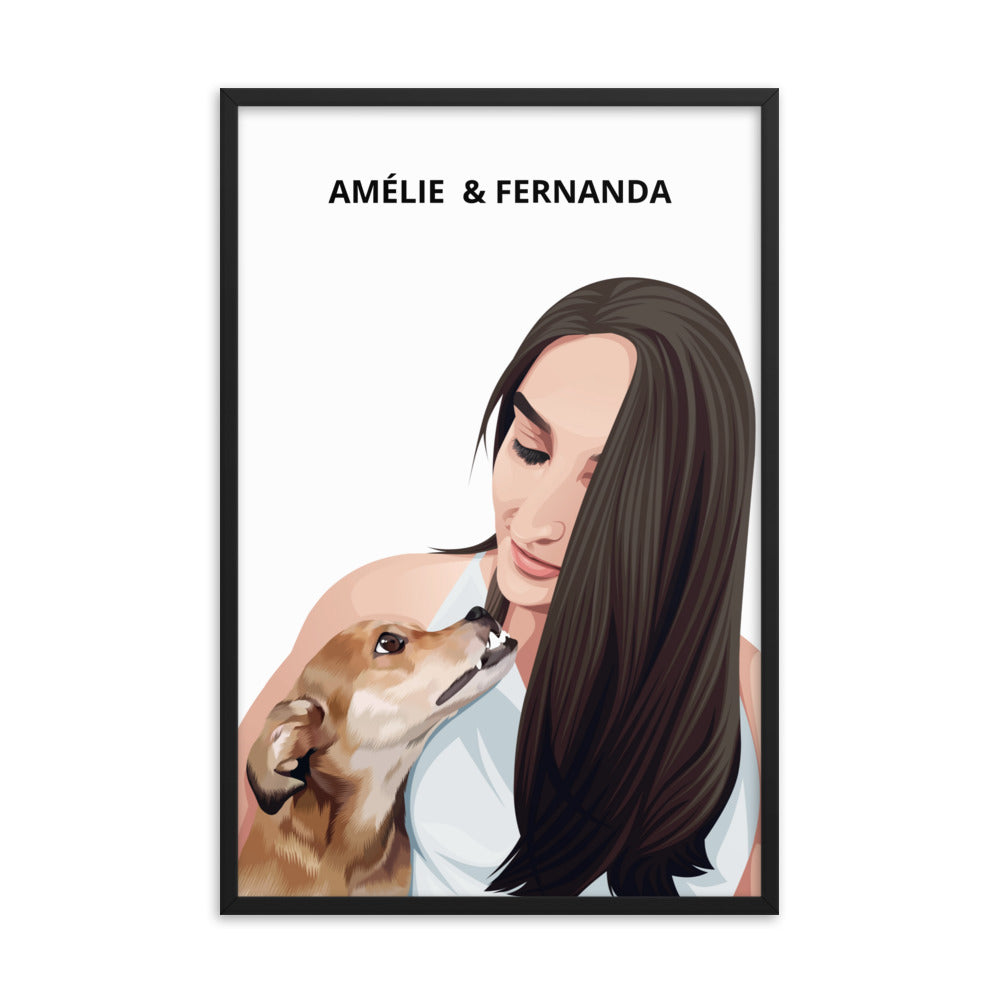 Custom Pet & Person Portrait