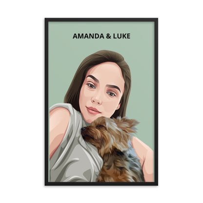 Custom Pet & Person Portrait