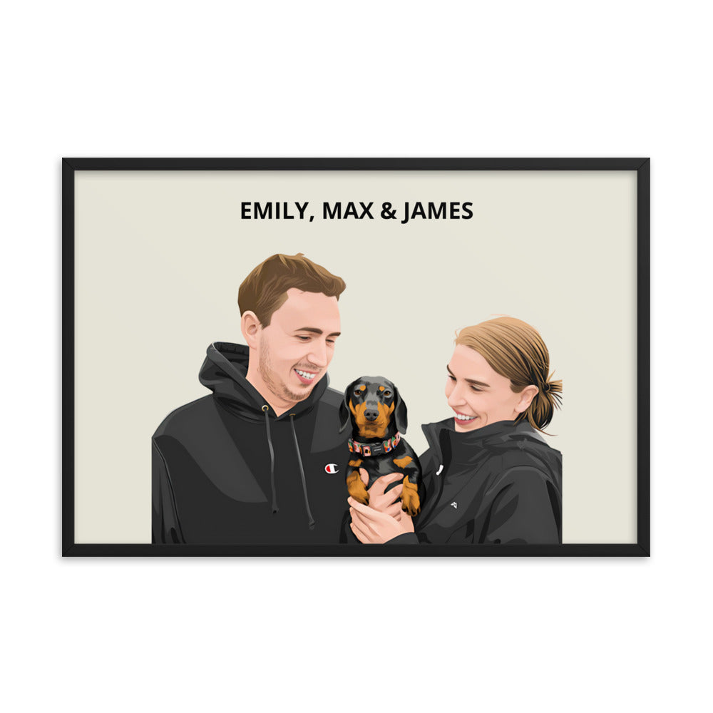 Custom Pet & Person Portrait