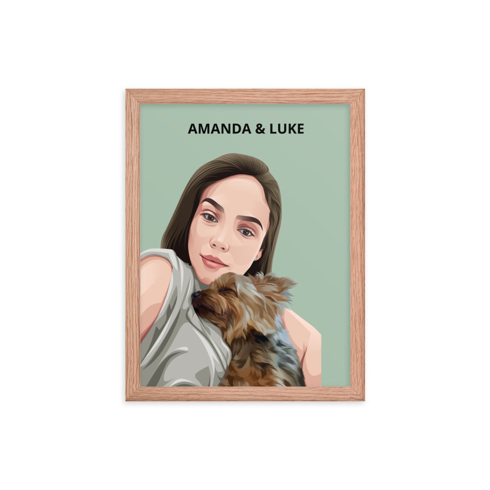 Custom Pet & Person Portrait