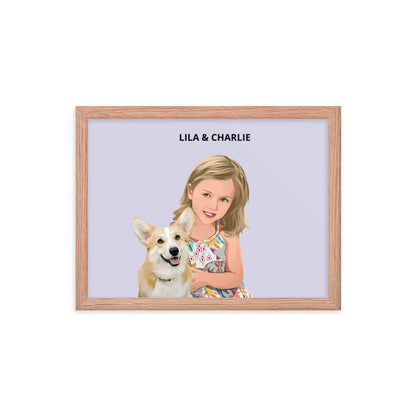 Custom Pet & Person Portrait