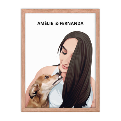 Custom Pet & Person Portrait