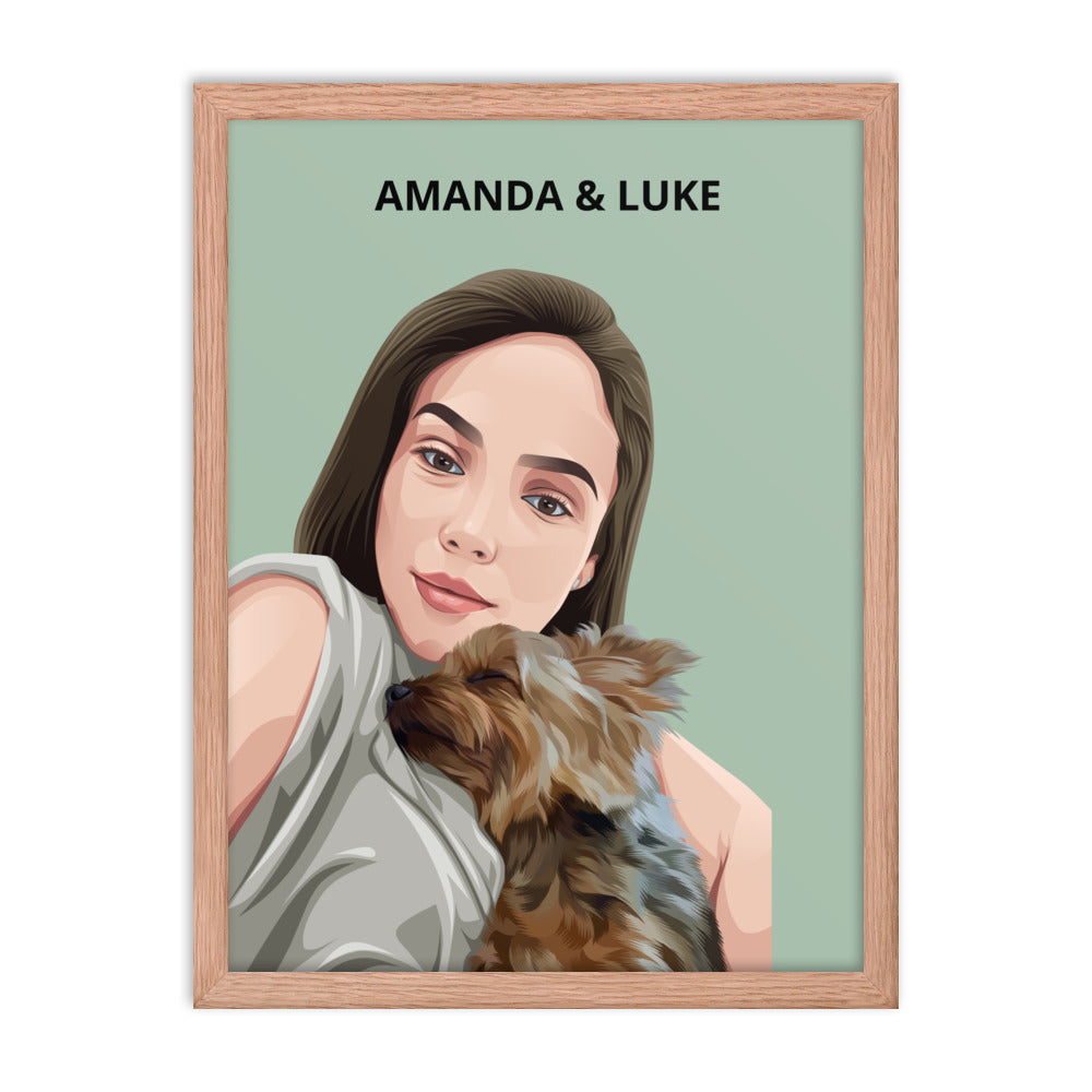 Custom Pet & Person Portrait