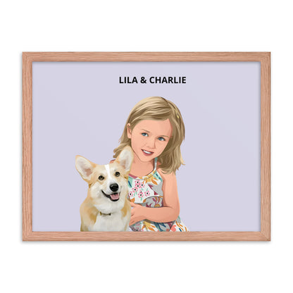 Custom Pet & Person Portrait