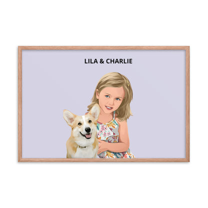 Custom Pet & Person Portrait