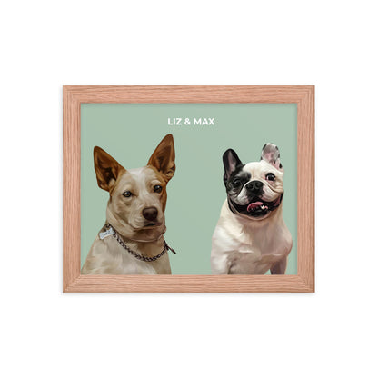 Custom Two Pets Portrait