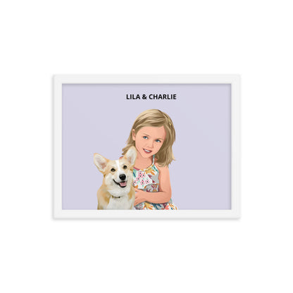 Custom Pet & Person Portrait