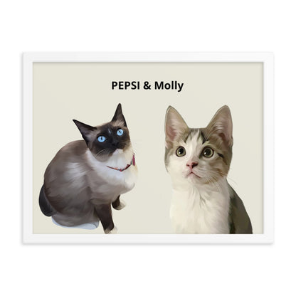 Custom Two Pets Portrait