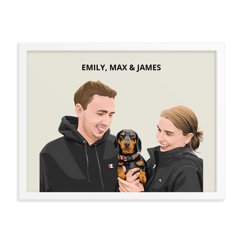 Custom Pet & Person Portrait