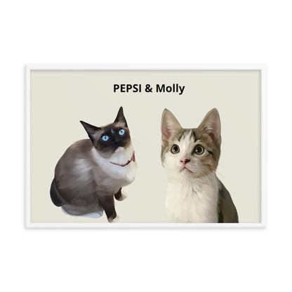 Custom Two Pets Portrait