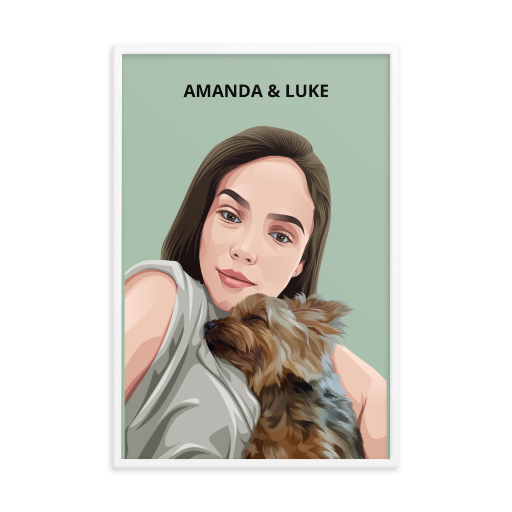 Custom Pet & Person Portrait